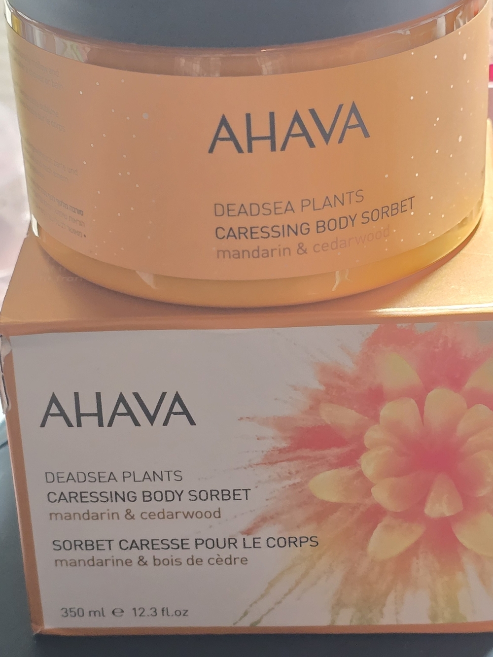 AHAVA Dead Sea Plants Mandarin & Cedarwood Caressing Body Sorbet - 350ml